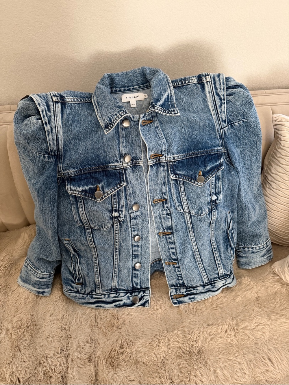 Frame Denim Light Blue Denim Jacket M